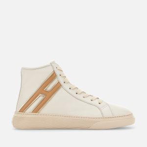 Hogan H365 High Top Düz Kadın Spor Ayakkabı Beyaz Kahverengi | XB6371280