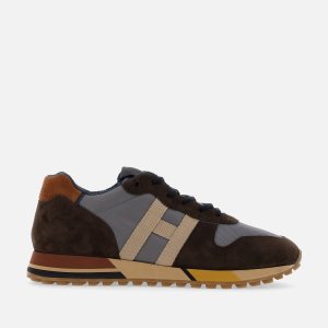 Hogan H383 Erkek Spor Ayakkabı Kahverengi Gri Bej Rengi | ZN0632458