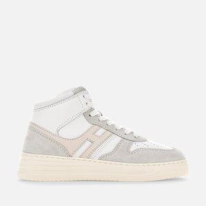 Hogan High Top H630 Ivory Kadın Spor Ayakkabı Gümüş Beyaz | KE7146258