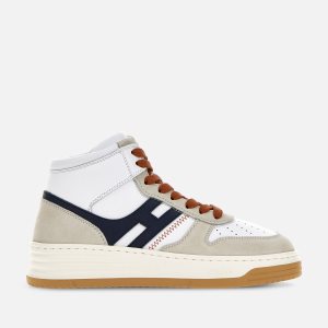 Hogan High Top H630 Kadın Spor Ayakkabı Beyaz Gri Mavi | IB1894520