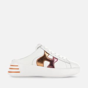 Hogan Rebel - Mules Kadın Spor Ayakkabı Beyaz Turuncu Pembe | ZO6130798