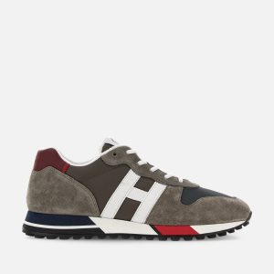 Hogan Sportif H383 Erkek Spor Ayakkabı Gri Bordo Beyaz | PJ4627153
