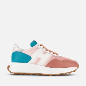 Hogan Sportif H641 Kadın Spor Ayakkabı Beyaz Pembe Açık Mavi | MI1530426