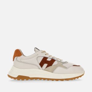 Hogan Sportif Hyperlight Ivory Erkek Spor Ayakkabı Beyaz Turuncu Kahverengi | WH2465138